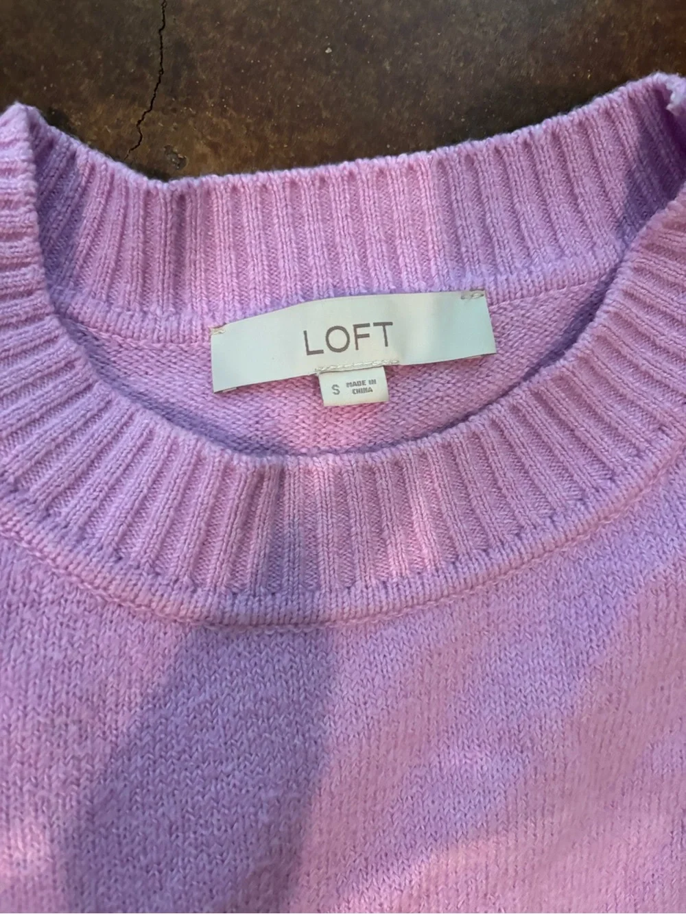 LOFT size Small Crewneck Sweaters- Light Pink & Lilac Pink
